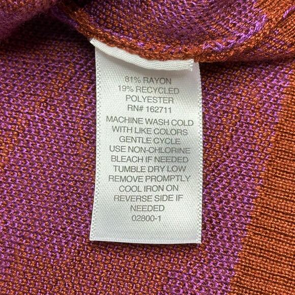 NWT Liz Claiborne Floral V-Neck Button Up Cardigan Sweater Womens Petite Sz PXL - Picture 9 of 10